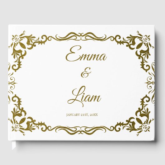 Rustic Mexican Wedding Guest Book  ゲストブック (正面)