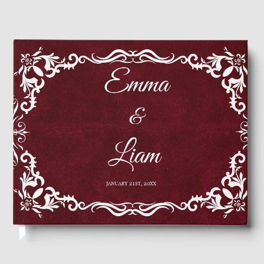 Rustic Mexican Wedding Guest Book  ゲストブック (正面)