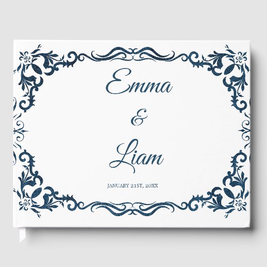 Rustic Mexican Wedding Guest Book  ゲストブック (正面)