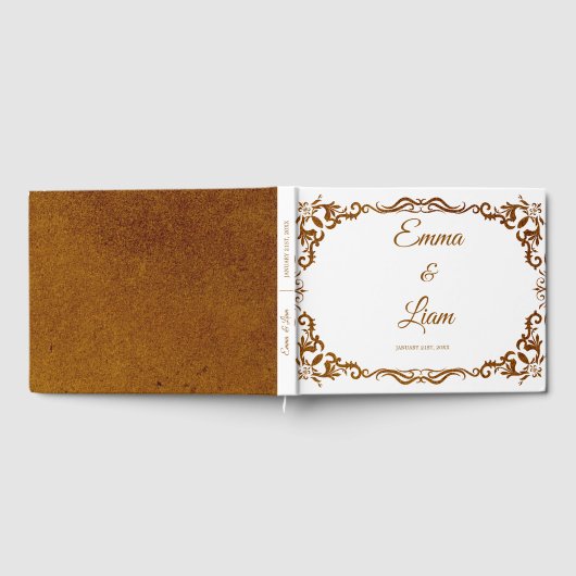 Rustic Mexican Wedding Guest Book  ゲストブック (全面)