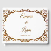 Rustic Mexican Wedding Guest Book  ゲストブック (正面)