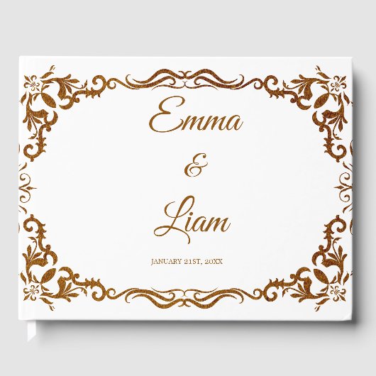 Rustic Mexican Wedding Guest Book  ゲストブック (正面)