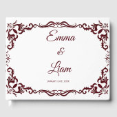 Rustic Mexican Wedding Guest Book  ゲストブック (正面)