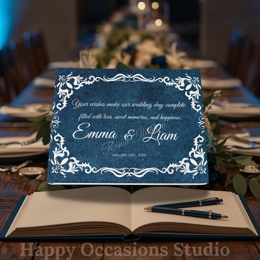 Rustic Mexican Wedding Guest Book  ゲストブック