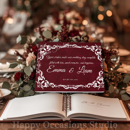 Rustic Mexican Wedding Guest Book  ゲストブック