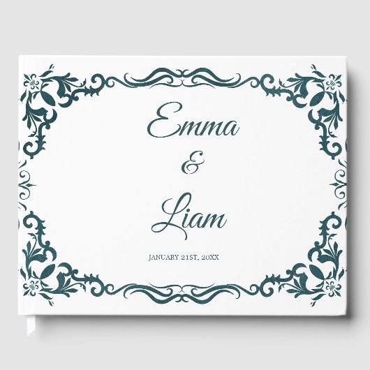 Rustic Mexican Wedding Guest Book  ゲストブック (正面)