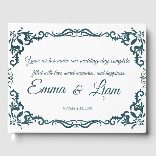 Rustic Mexican Wedding Guest Book  ゲストブック (正面)