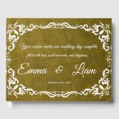 Rustic Mexican Wedding Guest Book  ゲストブック (正面)