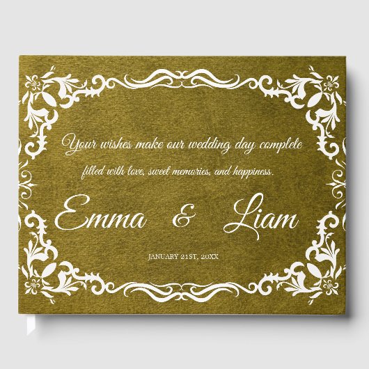 Rustic Mexican Wedding Guest Book  ゲストブック (正面)