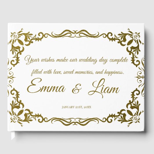 Rustic Mexican Wedding Guest Book  ゲストブック (正面)