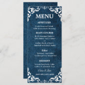 Rustic Mexican Wedding Menu Card メニュー (正面/裏面)