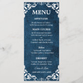 Rustic Mexican Wedding Menu Card メニュー (正面)