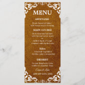Rustic Mexican Wedding Menu Card メニュー (正面)