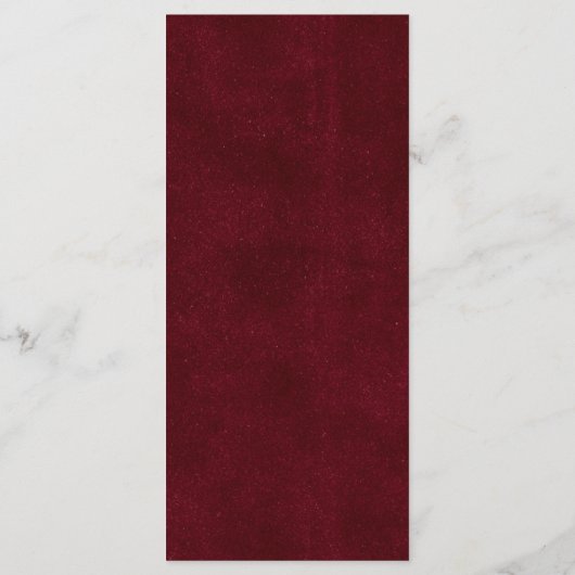 Rustic Mexican Wedding Menu Card メニュー (裏面)