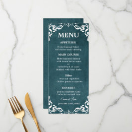 Rustic Mexican Wedding Menu Card メニュー