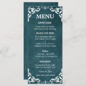 Rustic Mexican Wedding Menu Card メニュー (正面/裏面)