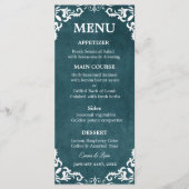 Rustic Mexican Wedding Menu Card メニュー (正面)