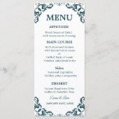 Rustic Mexican Wedding Menu Card メニュー (正面)