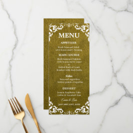 Rustic Mexican Wedding Menu Card メニュー