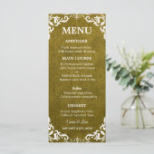 Rustic Mexican Wedding Menu Card メニュー (スタンド正面)