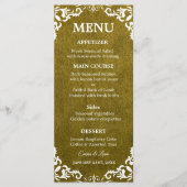 Rustic Mexican Wedding Menu Card メニュー (正面)