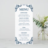 Rustic Mexican Wedding Menu Card メニュー (スタンド正面)