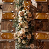 Rustic Mexican Wedding Menu Card メニュー