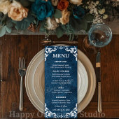 Rustic Mexican Wedding Menu Card メニュー