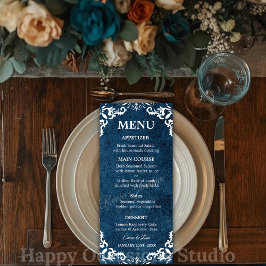 Rustic Mexican Wedding Menu Card メニュー