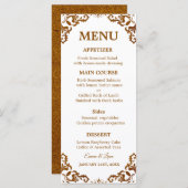 Rustic Mexican Wedding Menu Card メニュー (正面/裏面)