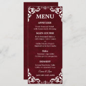 Rustic Mexican Wedding Menu Card メニュー (正面/裏面)