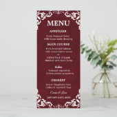 Rustic Mexican Wedding Menu Card メニュー (スタンド正面)