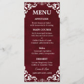 Rustic Mexican Wedding Menu Card メニュー (正面)