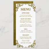 Rustic Mexican Wedding Menu Card メニュー (正面/裏面)