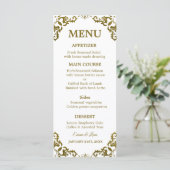 Rustic Mexican Wedding Menu Card メニュー (スタンド正面)