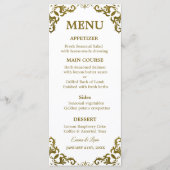 Rustic Mexican Wedding Menu Card メニュー (正面)