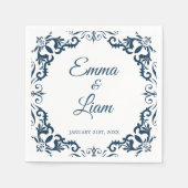 Rustic Mexican Wedding Napkins スタンダードカクテルナプキン (正面)