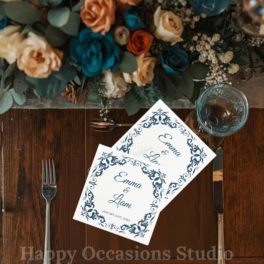Rustic Mexican Wedding Napkins スタンダードカクテルナプキン