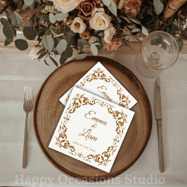 Rustic Mexican Wedding Napkins スタンダードカクテルナプキン