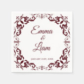 Rustic Mexican Wedding Napkins スタンダードカクテルナプキン (正面)