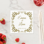 Rustic Mexican Wedding Napkins スタンダードカクテルナプキン (インサイチュ)