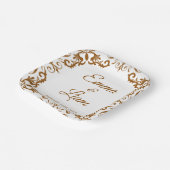 Rustic Mexican Wedding Paper Plates – Papel Picado ペーパープレート (傾斜あり)