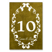 Rustic Mexican Wedding Table Number Card テーブルナンバー (裏面)