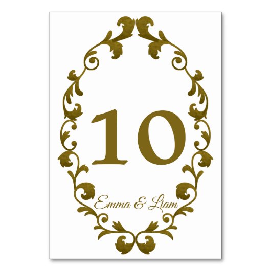 Rustic Mexican Wedding Table Number Card テーブルナンバー (正面)