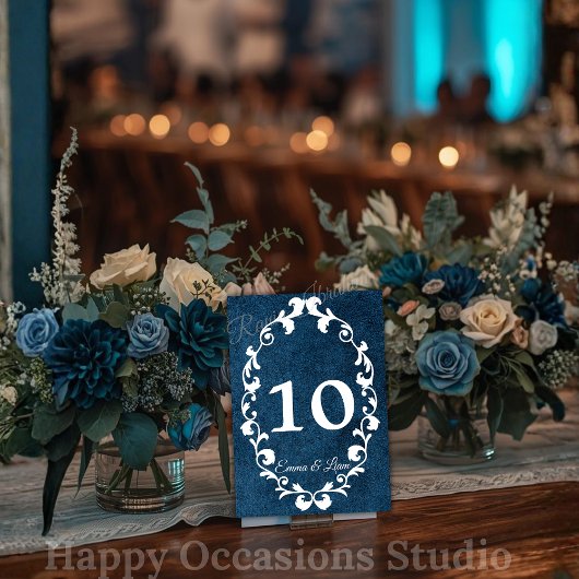Rustic Mexican Wedding Table Number Card テーブルナンバー