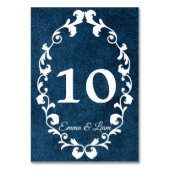 Rustic Mexican Wedding Table Number Card テーブルナンバー (正面)