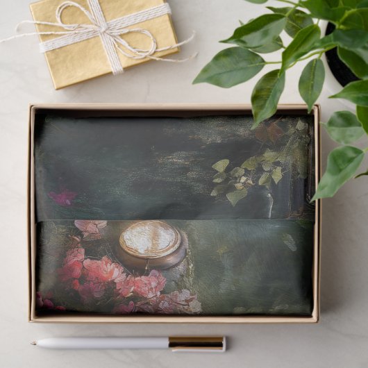 Rustic Midnight Floral Truck Decoupage 薄葉紙 (ギフト)