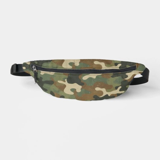 Rustic Military Camo Pattern ファニーパック (正面)