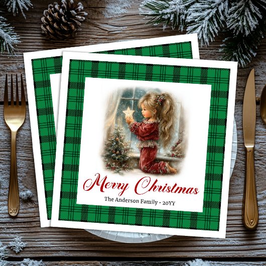 Rustic Minimal Style Gathering Christmas Scene 