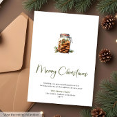 Rustic Minimalist Cookie Jar Christmas Card シーズンカード